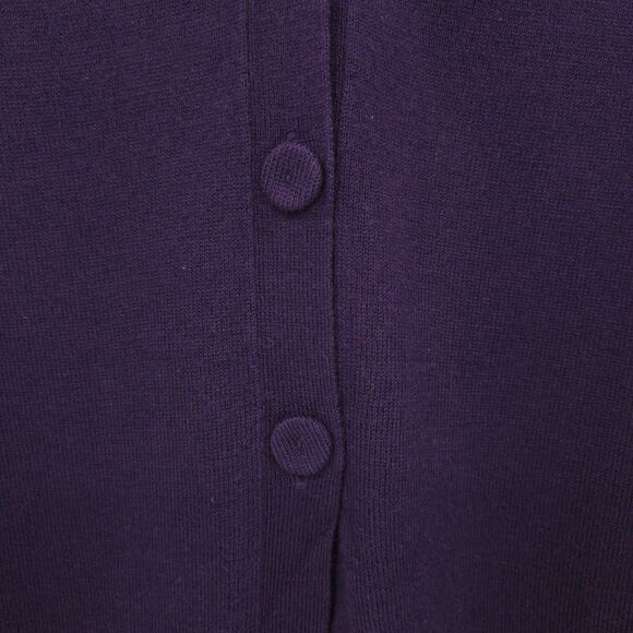 J. Jill womens wool-blend button cardigan sweater Size 2X purple long sleeve - Picture 3 of 8